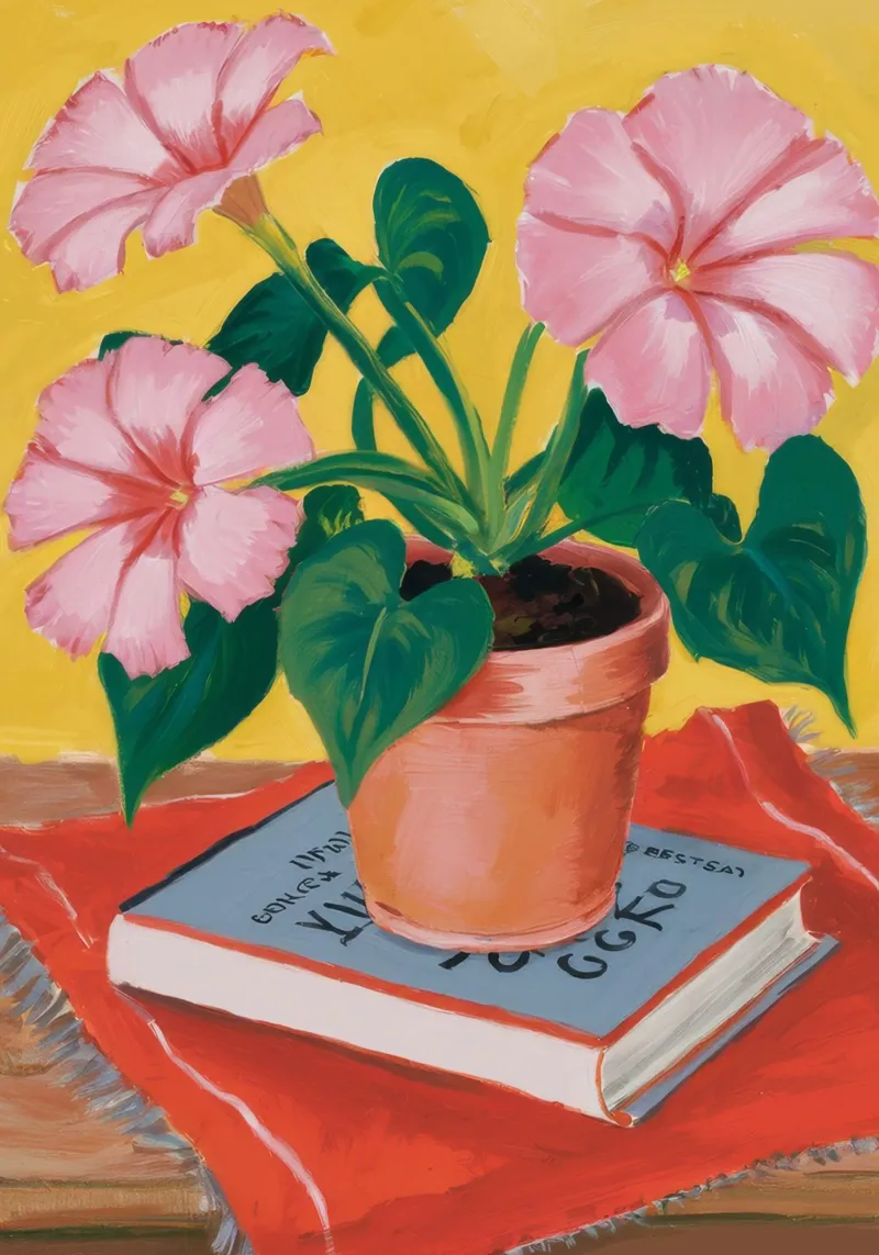 Pink Bloom Bookrest forex plate by Muse Artworks