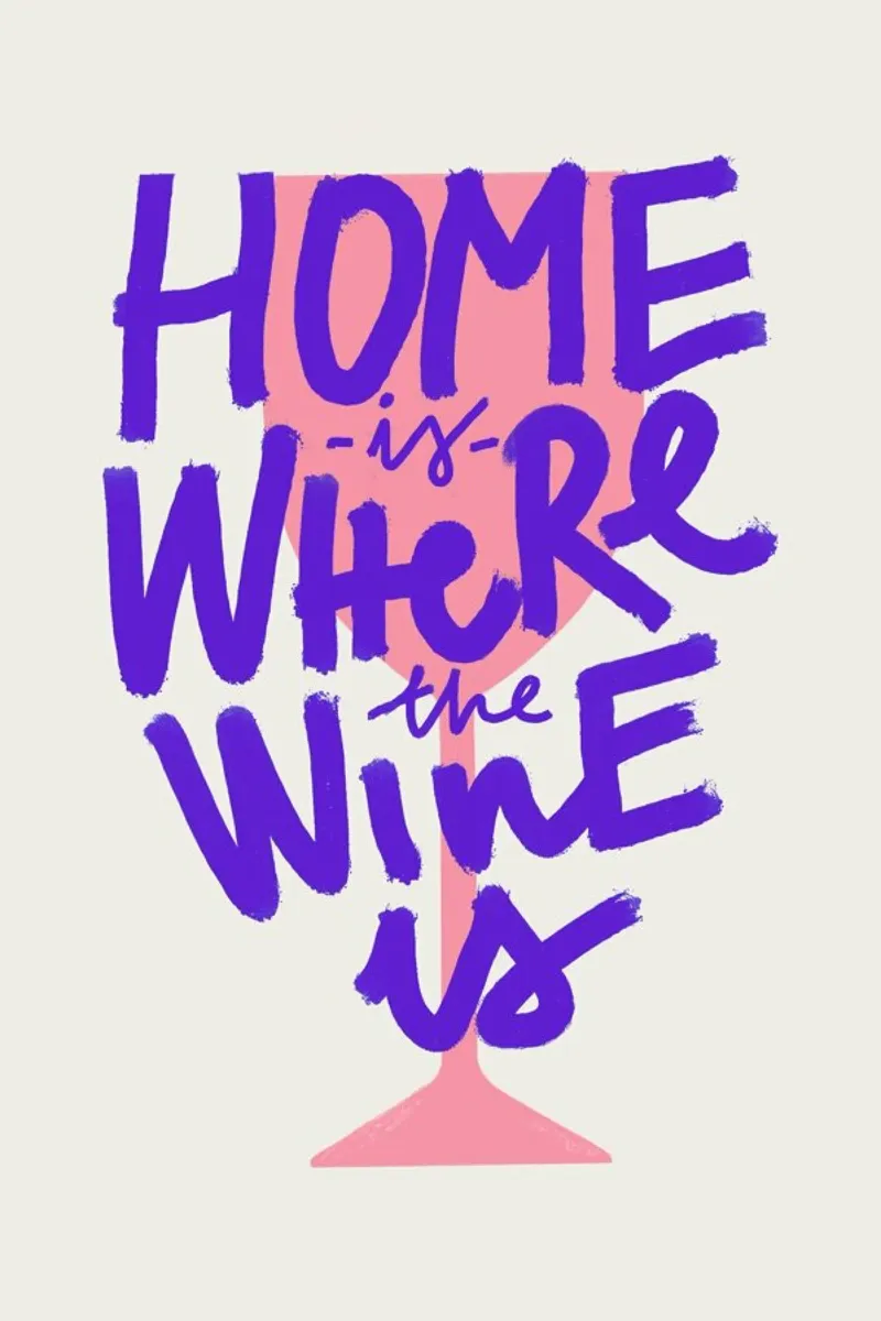 Home Is Where The Wine Is pellicola backlit da Pure