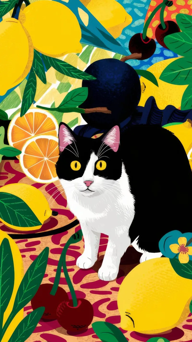I limoni di Dapper Cat pellicola backlit da Stone Decade