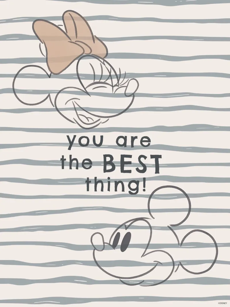 you are the BEST thing - Mickey & Minnie carta hahnemühle da Mickey Mouse