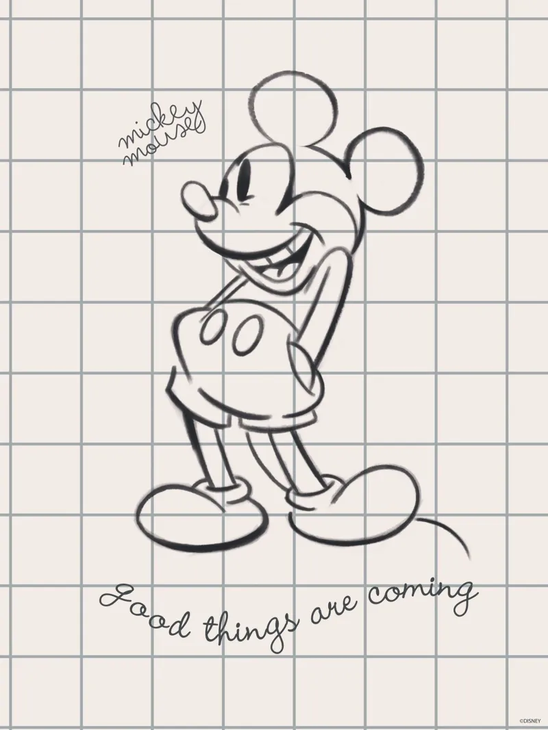 good things are coming - Mickey Mouse alluminio dibond da Mickey Mouse