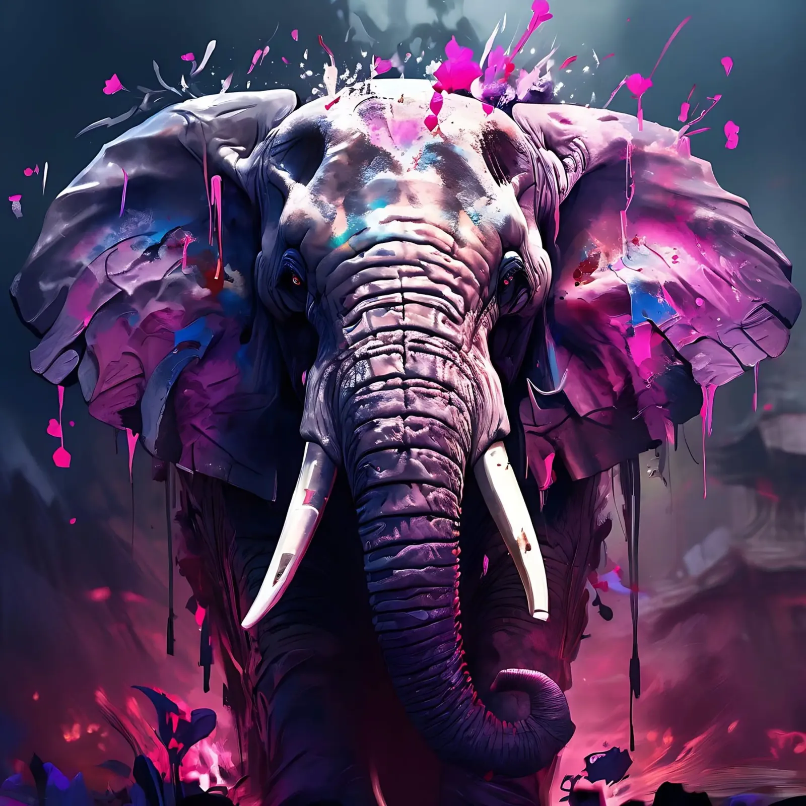 Stile_elefante_H_1 pellicola backlit da Tierisch bunt by LK