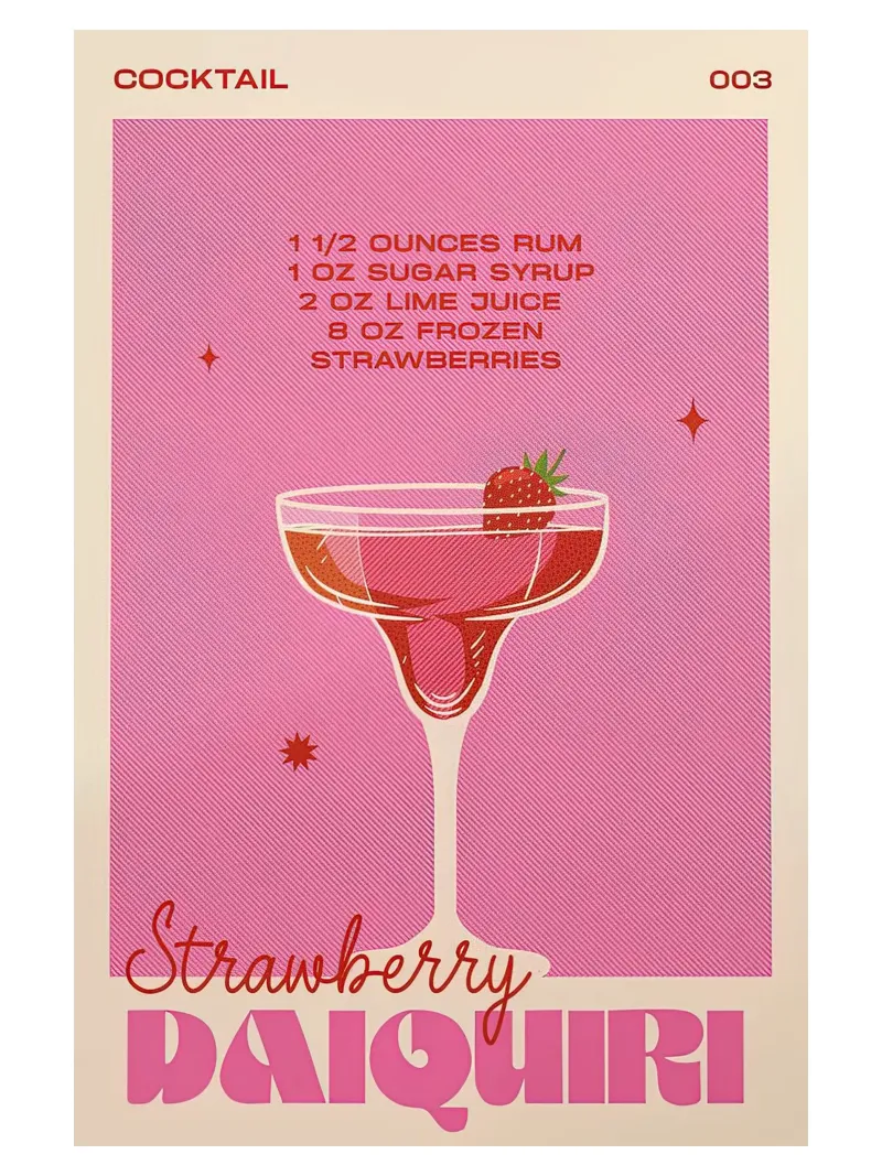 Daiquiri alla fragola poster da Cocktail Drink