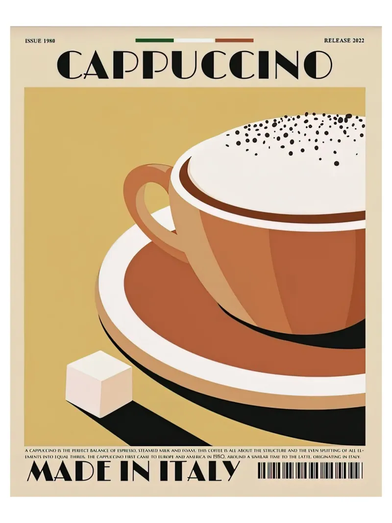 Cappuccino Drink pellicola backlit da Cocktail Drink