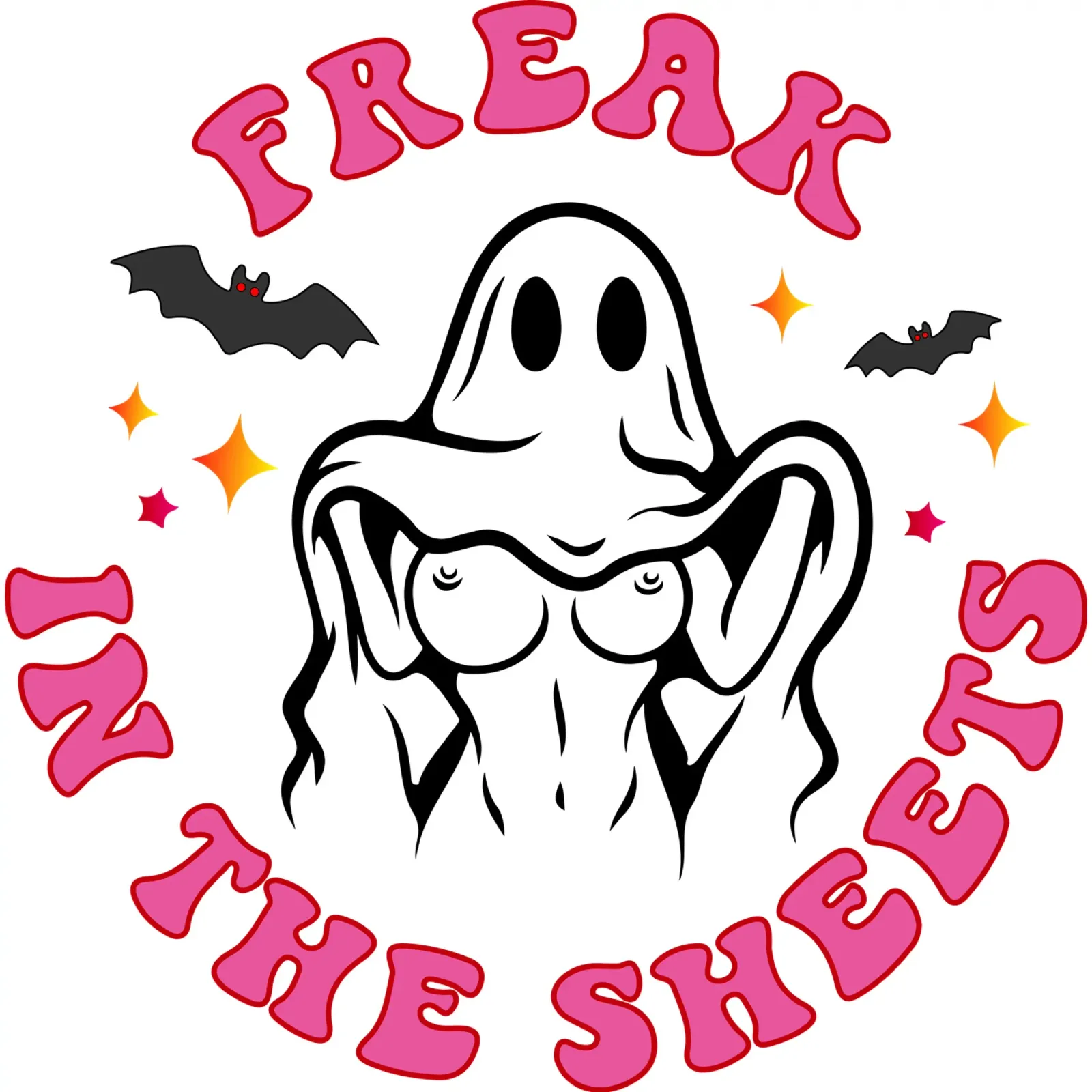freak in the sheet sexy ghost metacrilato de onetime