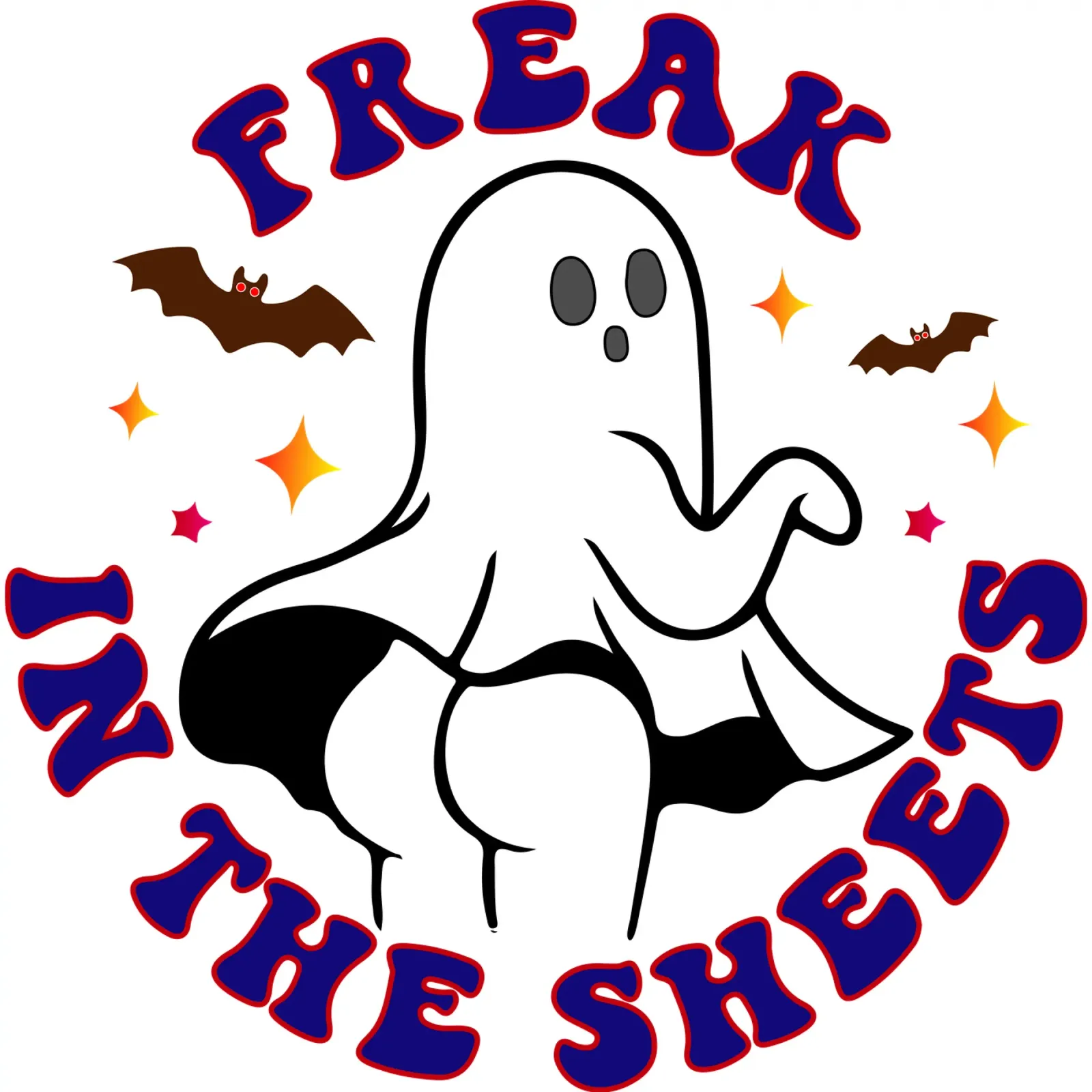 freak in the sheets sexy ghost poster by onetime