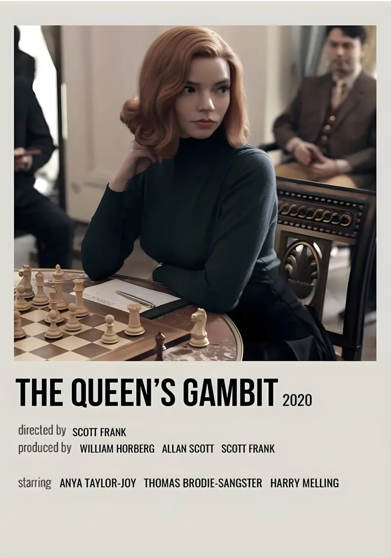 THE QUEEN'S GAMBIT 2020 pellicola backlit da MVFminimalist