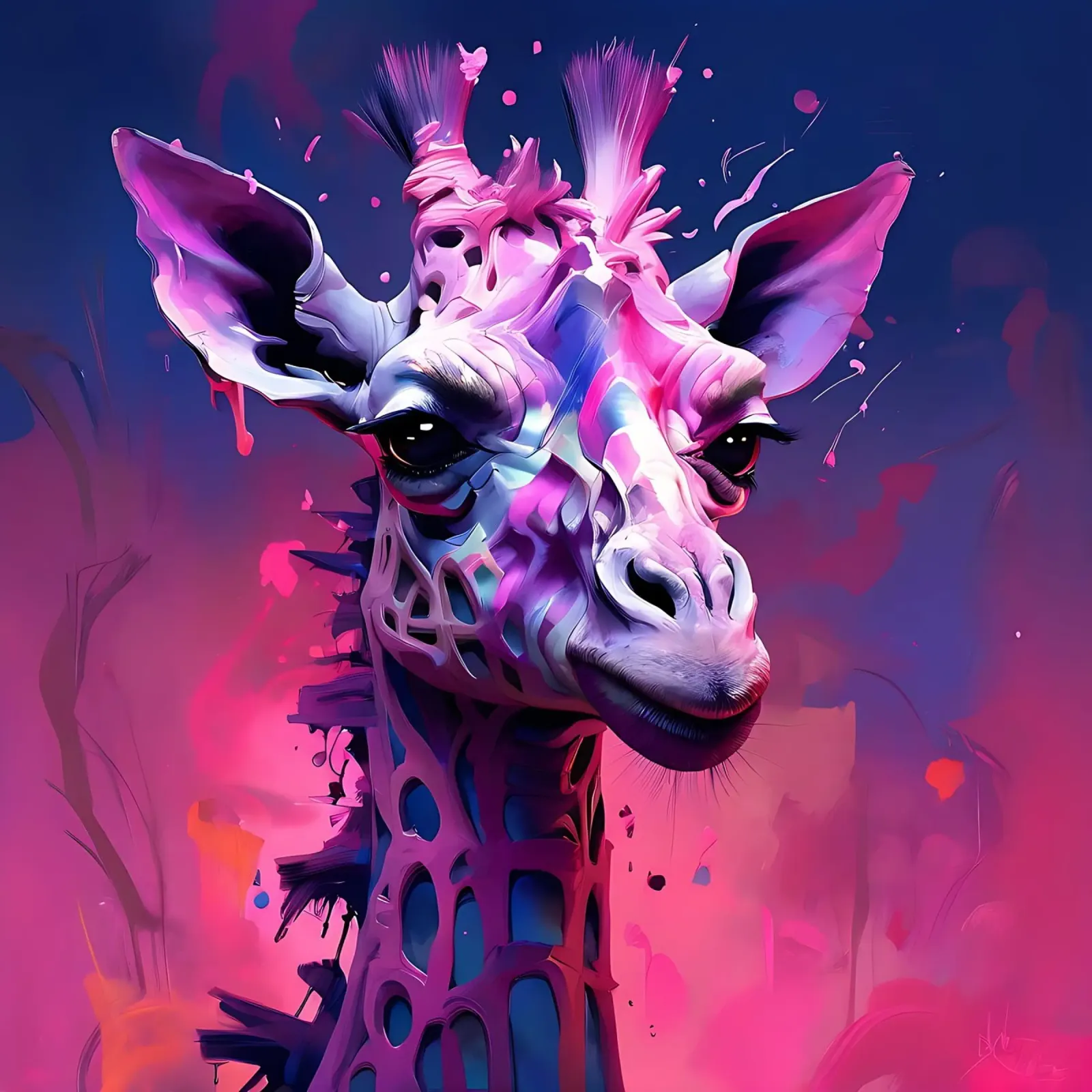 Giraffa_Stile_H_1 pellicola backlit da Tierisch bunt by LK