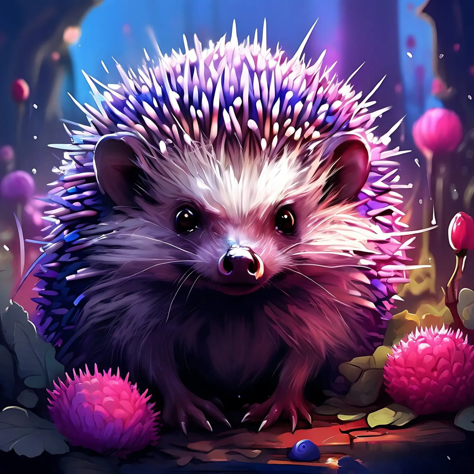 Hedgehog_style_H_1 backlit film by Tierisch bunt by LK