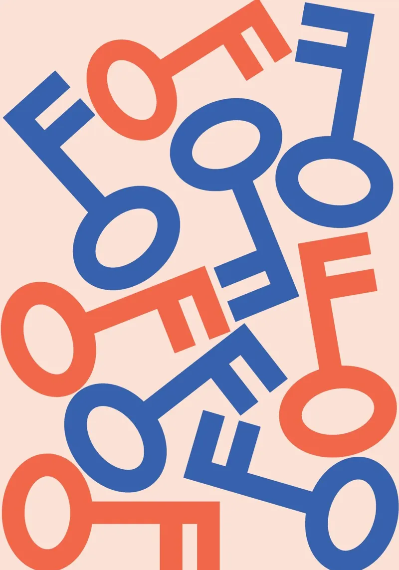 Key Stack Art Poster von galihstudio