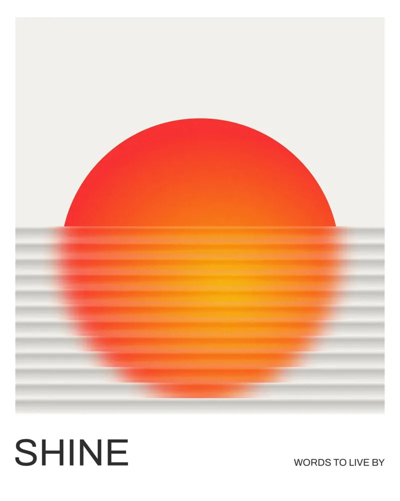 SHINE – Radiant Gradient Art hahnemühle by Artezza