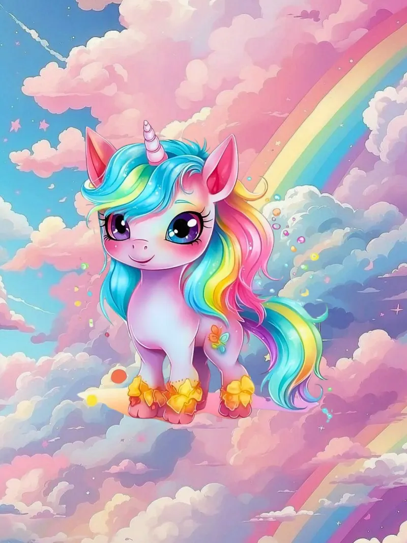 Unicorn pellicola backlit da Cute Art