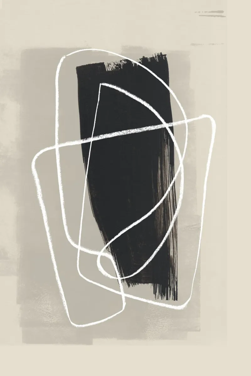 Scarabocchio a matita e inchiostro 1 poster da NouveauPrints