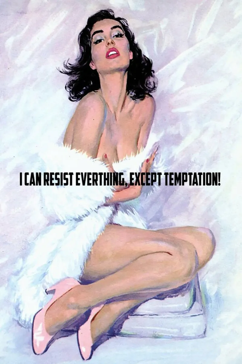 I Can Resist Everything pellicola backlit da Gallery Print and Art Limited