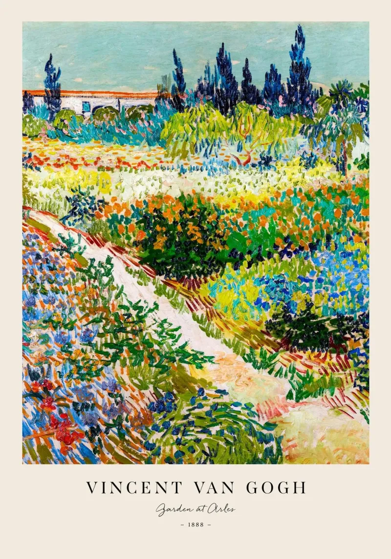 Van Gogh - Garden at Arles Print hahnemühle by Sylviepaint