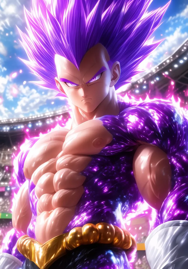 Vegeta Drakenbal canvas met Baklijst van Fleur de Lys