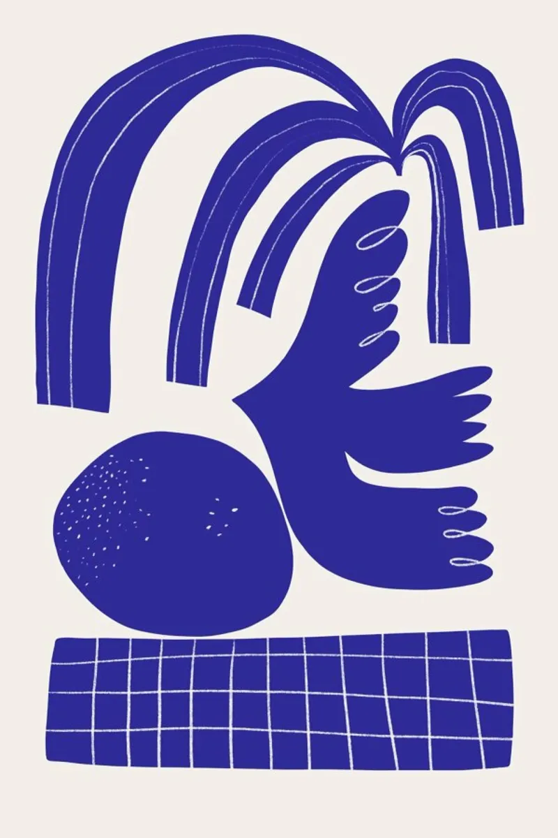 Living Shapes poster con telaio in legno da Pure