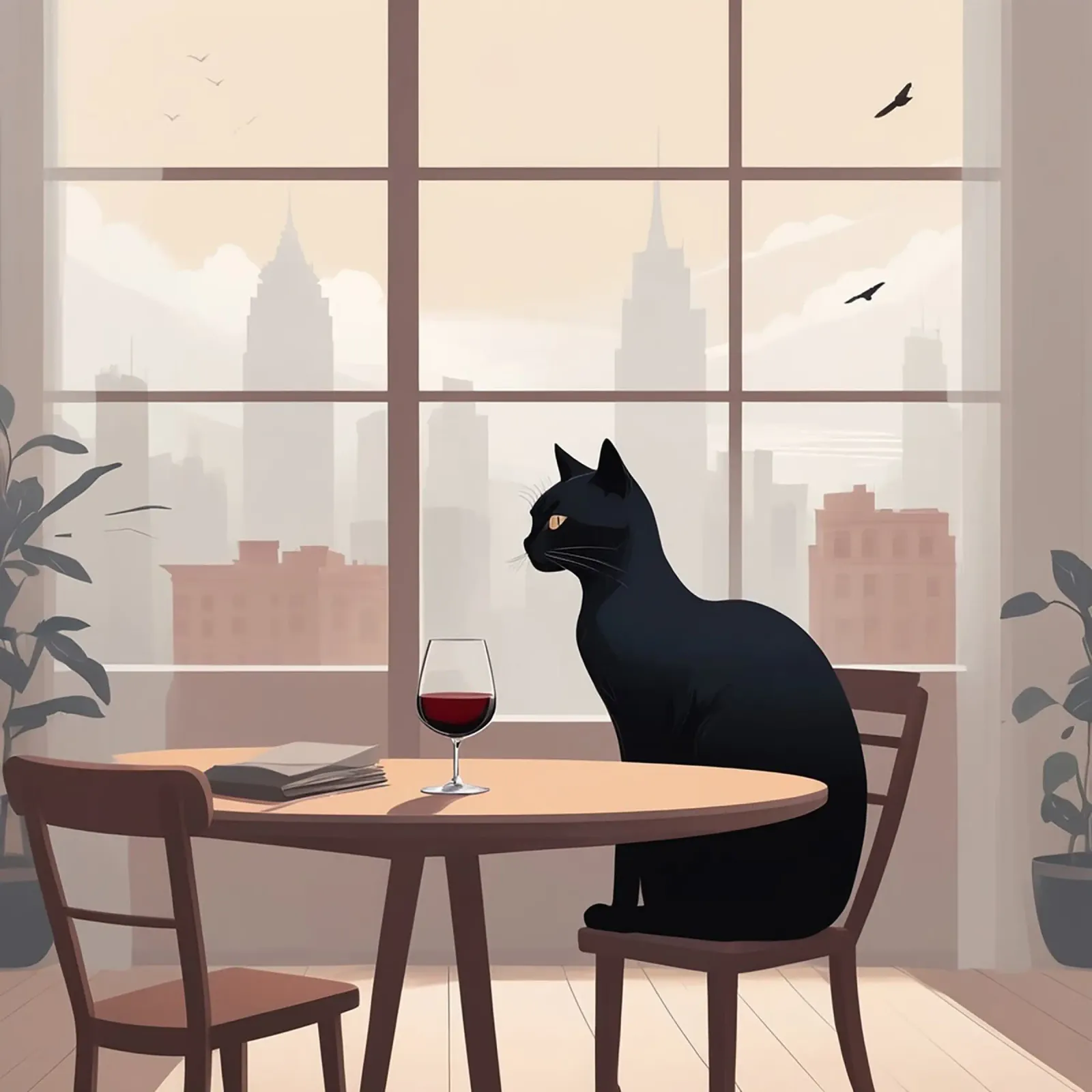 Lonely Cat hahnemühle by Cute Art