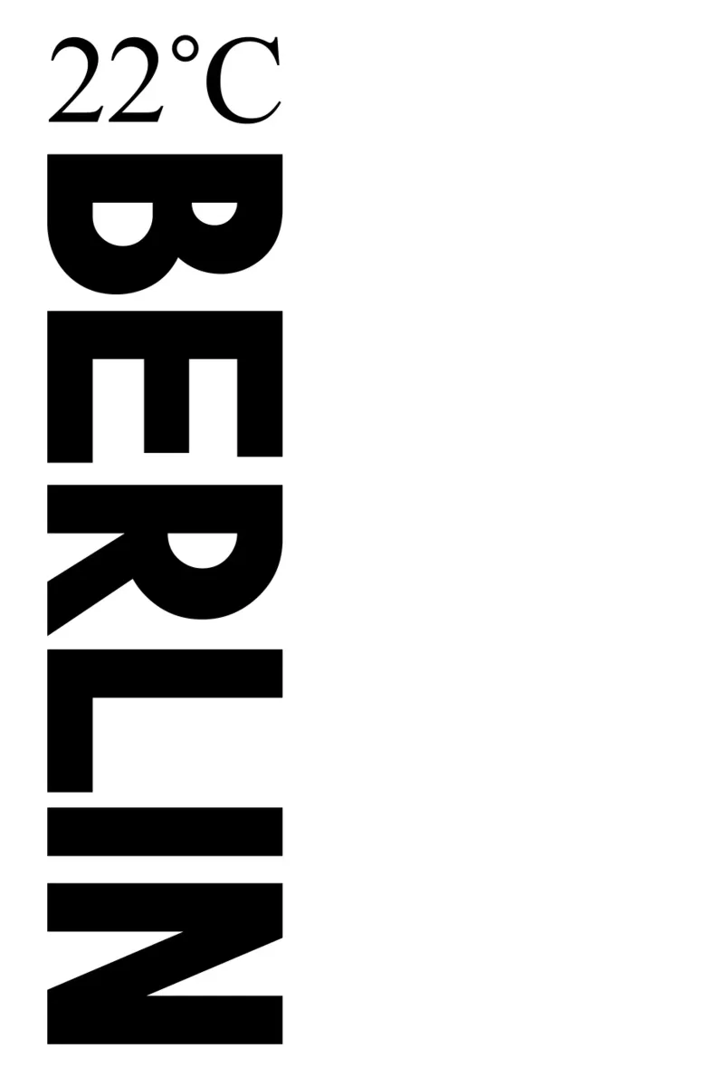 Berlin canvas by YV TYPOGRAPHY