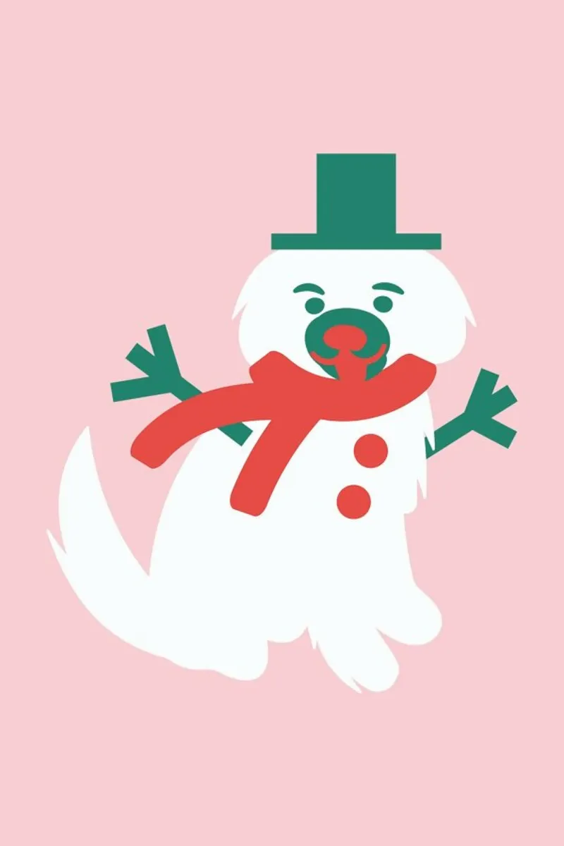 Christmas Pawty poster with plastic frame by Mariery Young