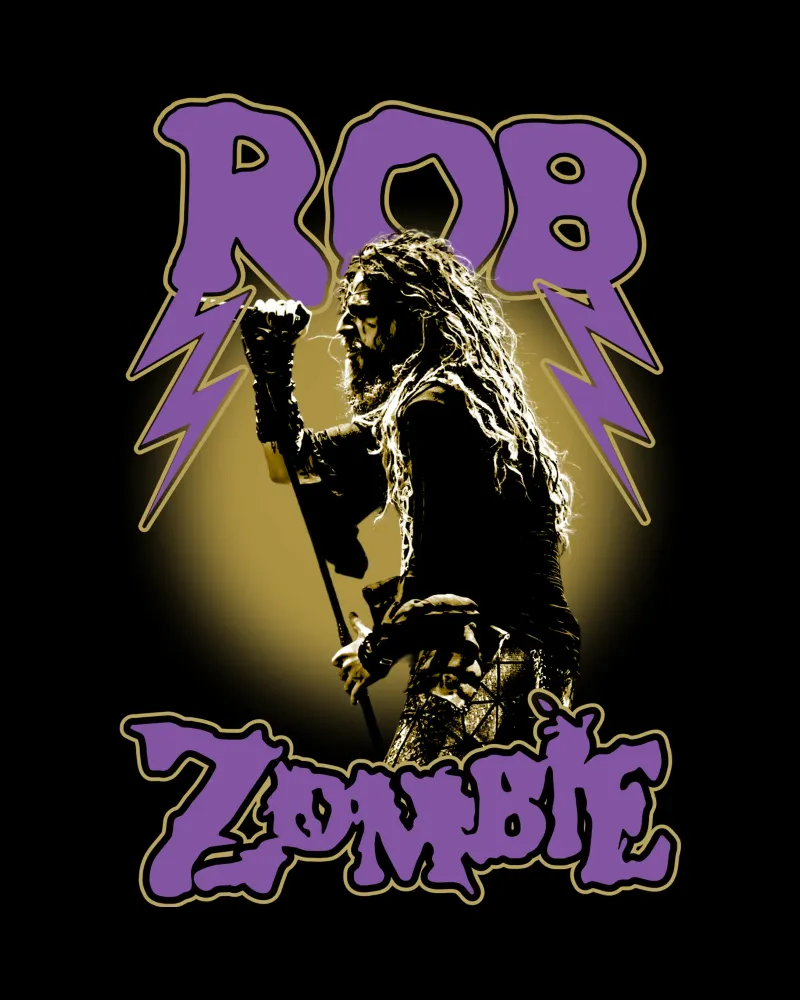 Stile vintage di Rob Zombie poster con telaio in alluminio da https://www.juniqe.com/uk/shop/Henndraws