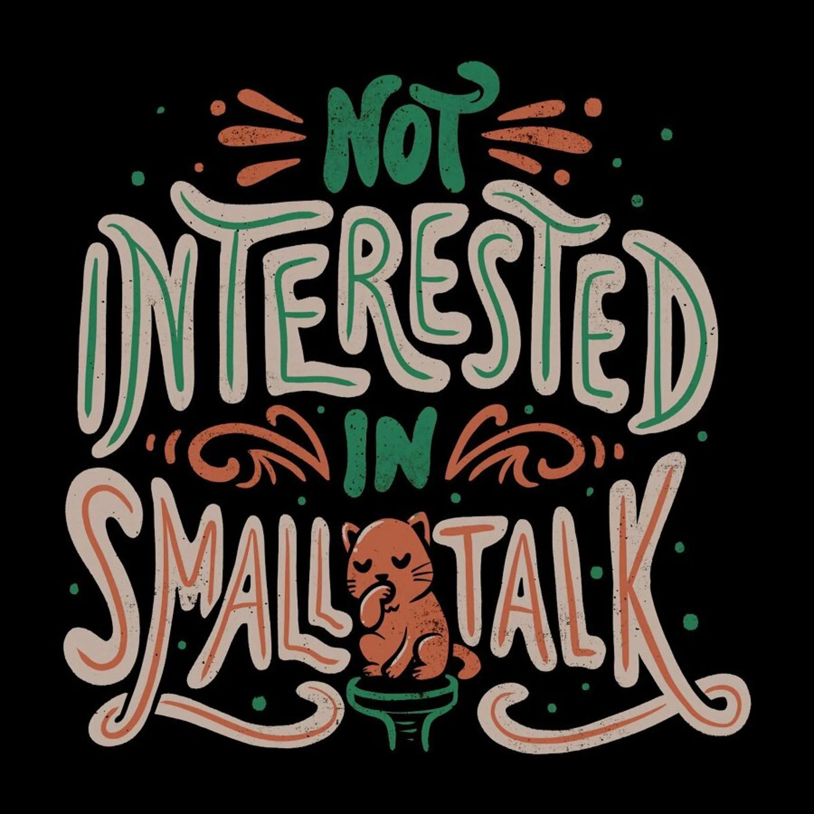 Not Interested In Small Talk pellicola backlit da Tobe Fonseca