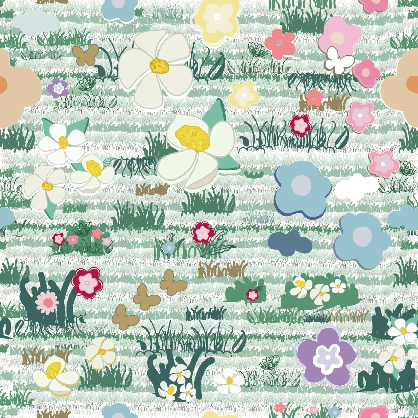 Mignon motif fleuri et désordonné hahnemühle de gulsengunel