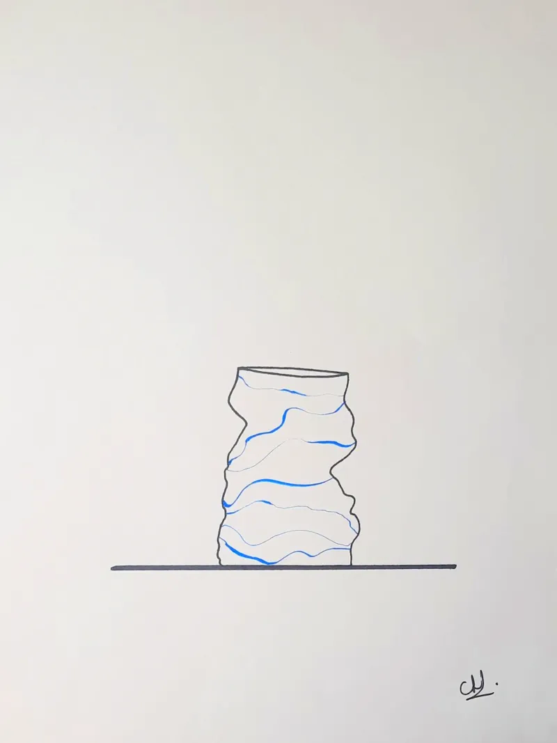 Vaso biscornu carta hahnemühle da Cohe studio