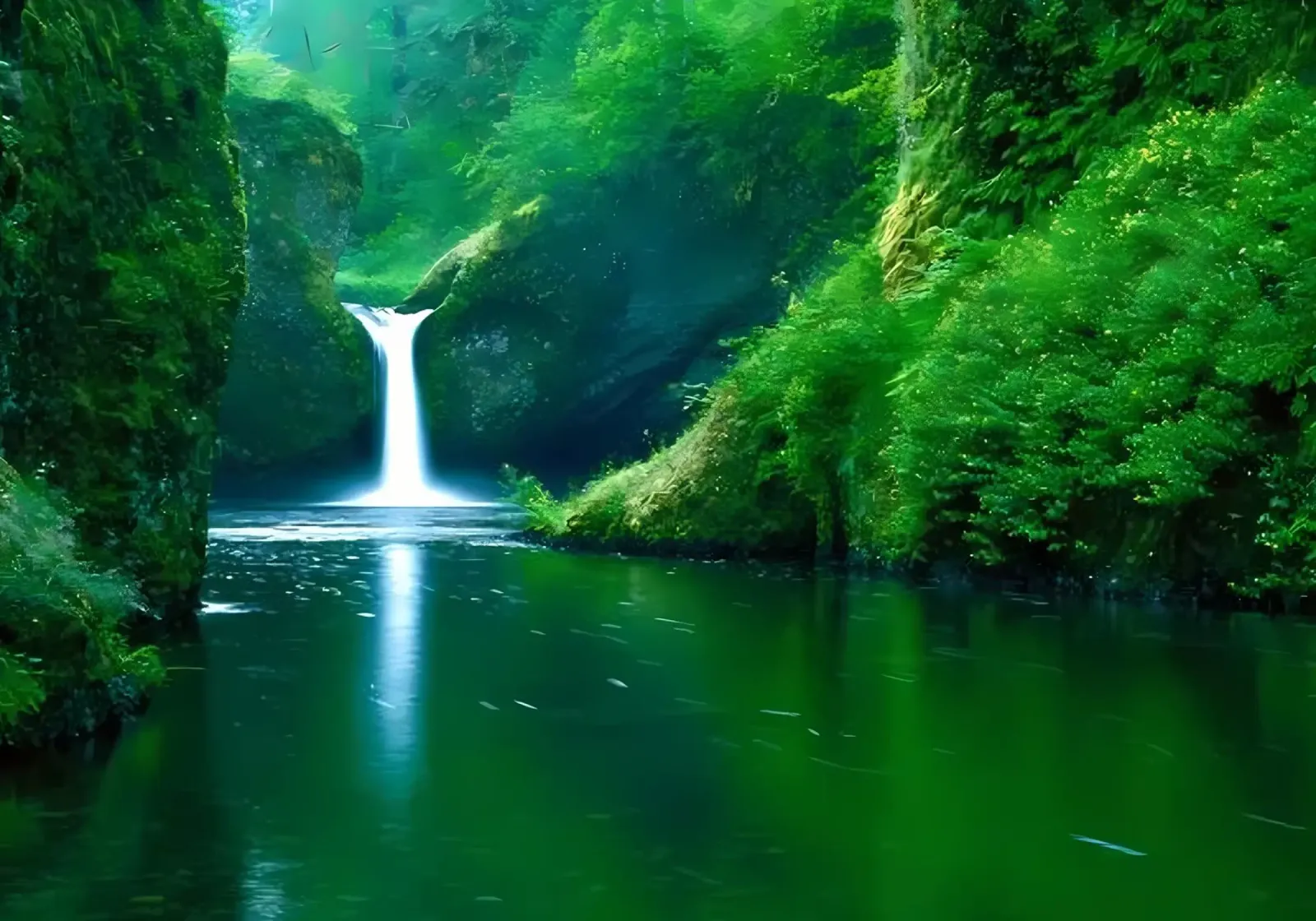 cascata fiume riflessione plexiglass da MountainShop