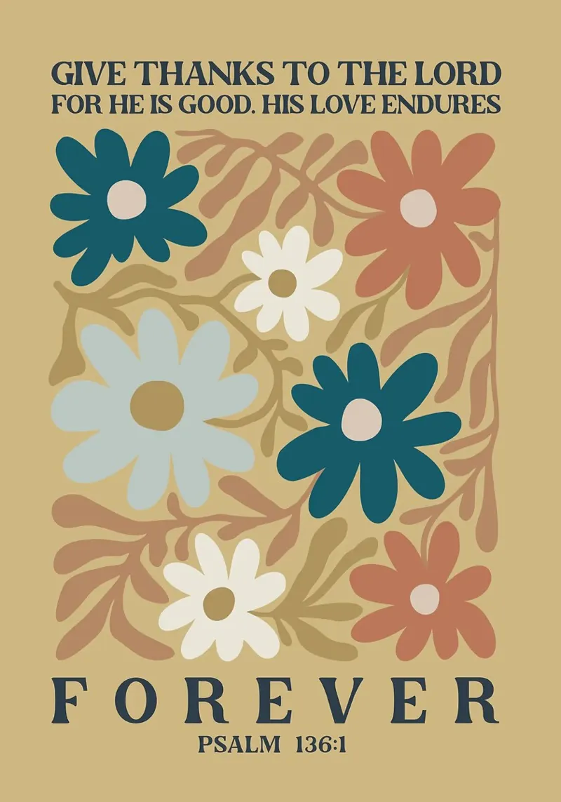 Give Thanks to the Lord canvas with Floater frame by E Cannon