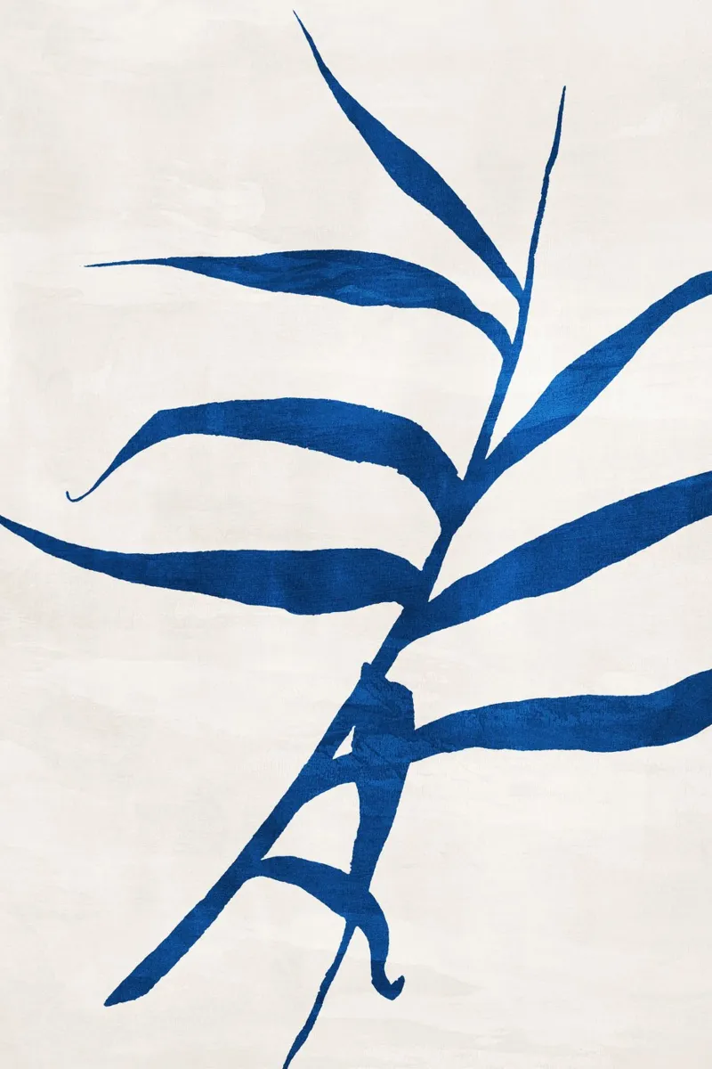 Abstract Botanical no. 2 Blue carta hahnemühle da adrianooliveira