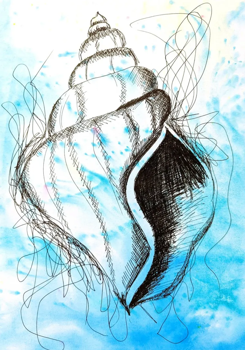 Seashell poster da sum2proveDesign