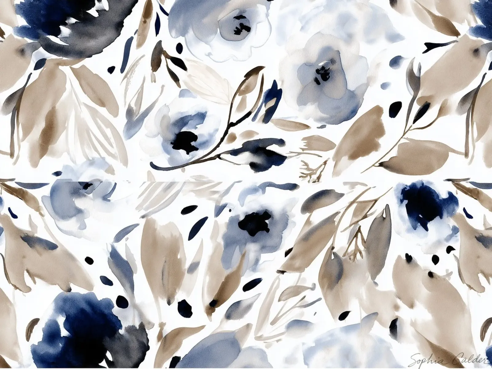 Notturno Botanico carta hahnemühle da Sophia Calder Studio