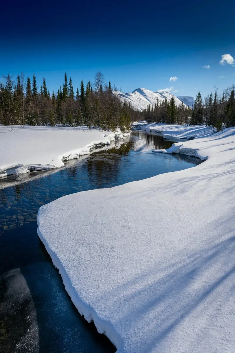 fiume di neve pellicola backlit da Earthly Visions