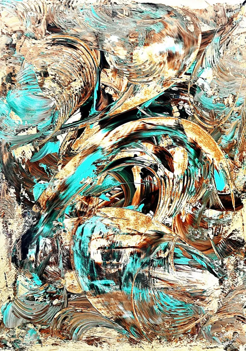 IDEAL GIFT 55 invers pellicola backlit da Thierry Vobmann Abstract painting