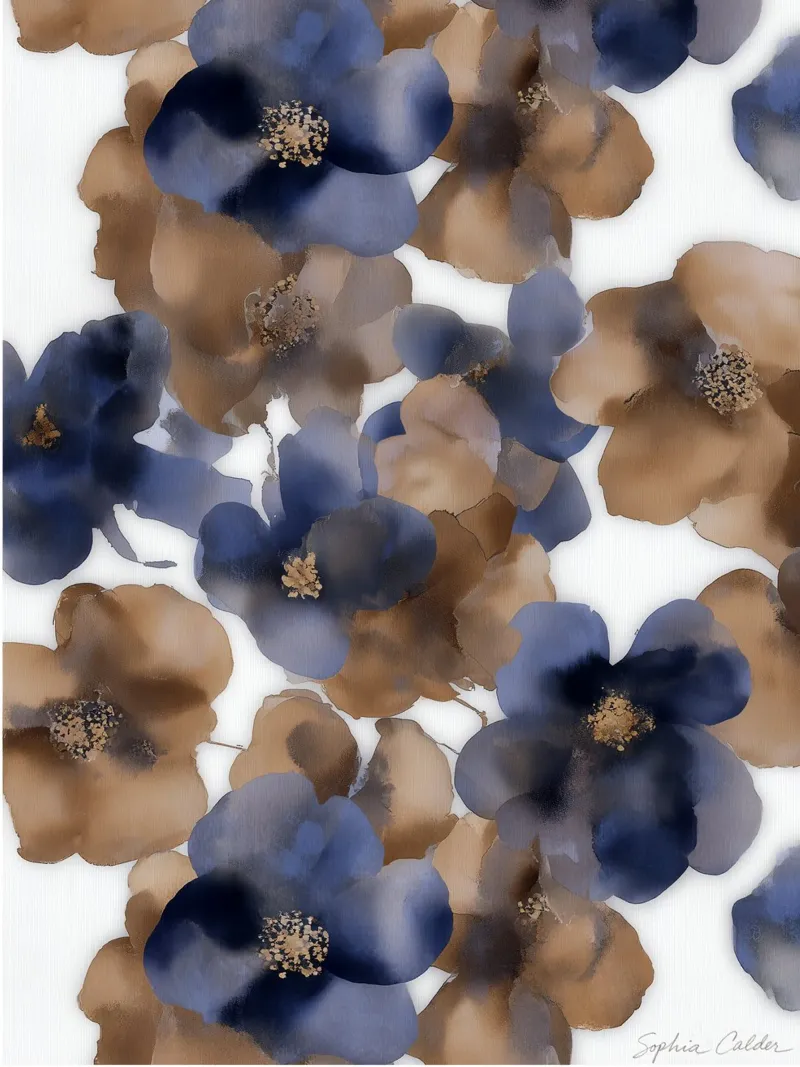 Notturno in fiore plexiglass da Sophia Calder Studio