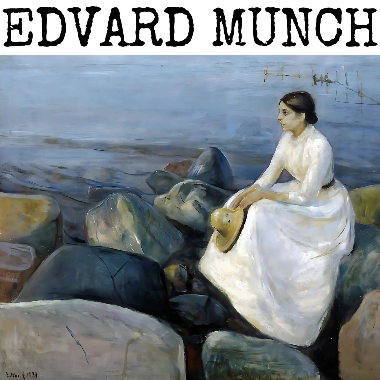 Inger sulla spiaggia di Edvard Munch pellicola backlit da kaitlinparkershop