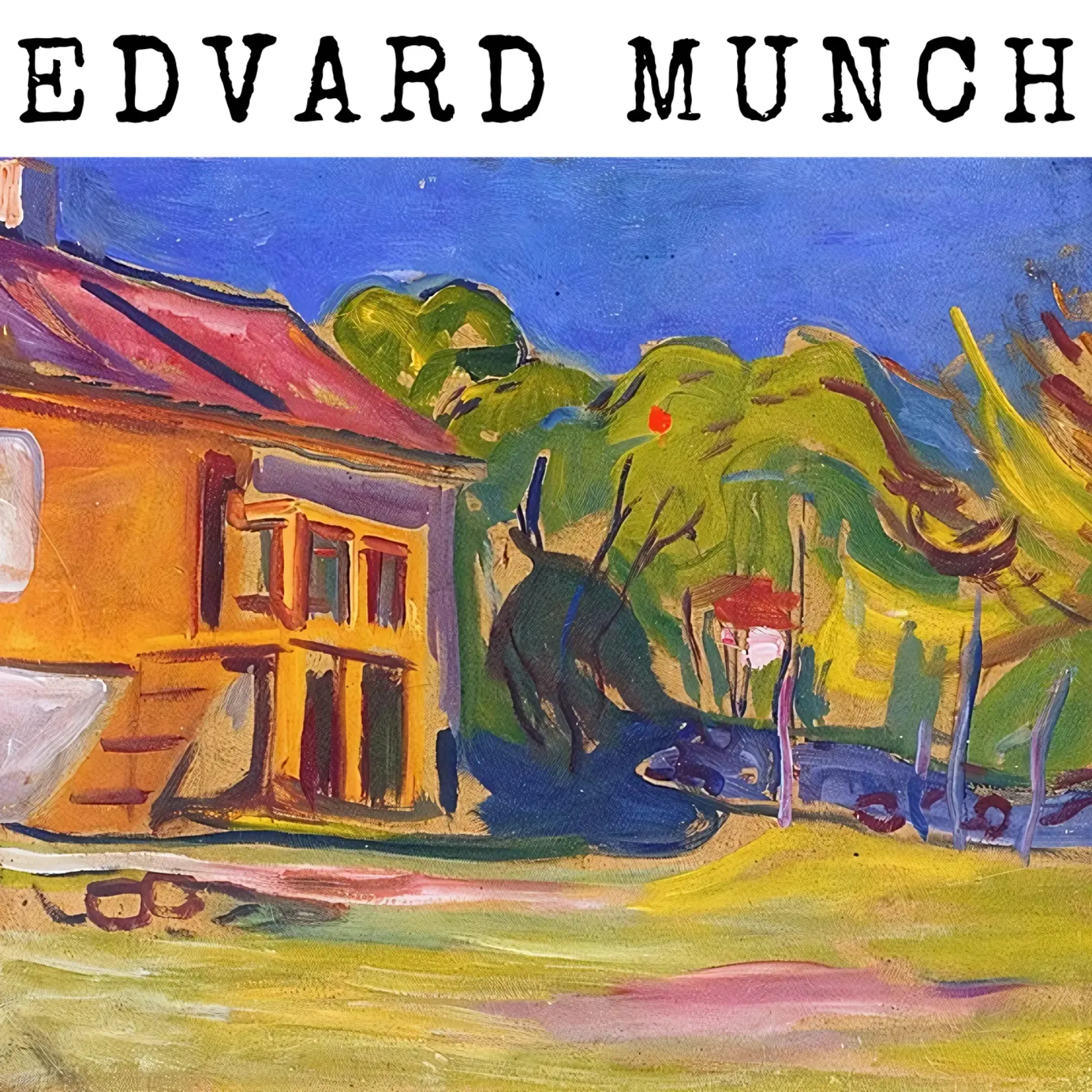 La casa di Munch a Åsgårdstrand di Edvard Munch pellicola backlit da kaitlinparkershop