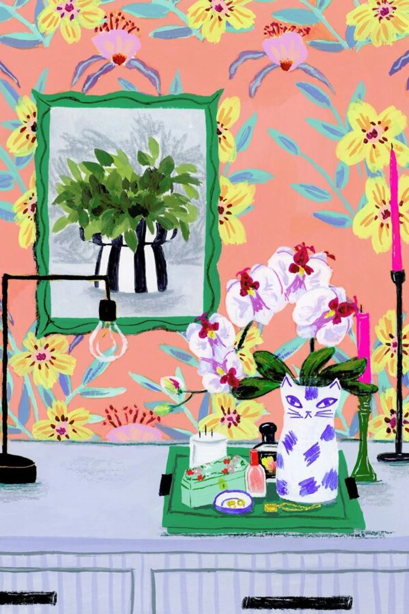 Funky Wallpaper poster by Sarah Gesek
