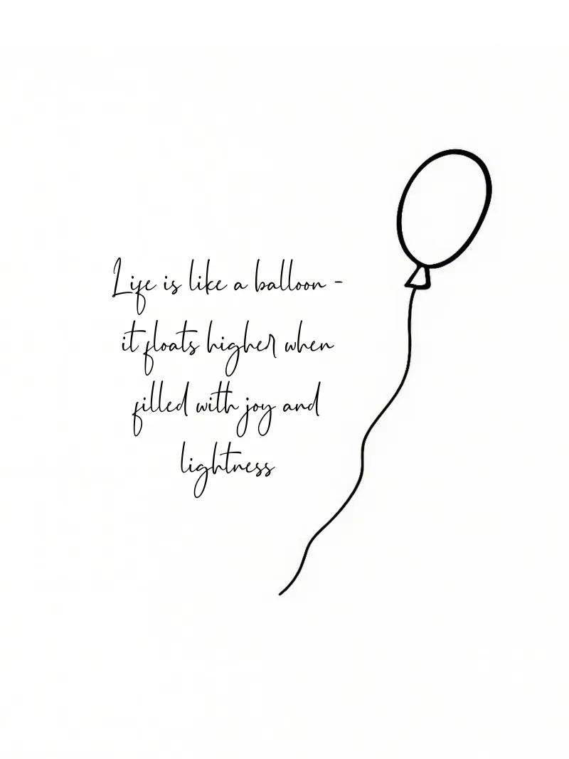 La vita è come un pallone - Luftballon mit Statement plexiglass da Lilou Art
