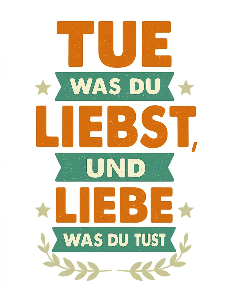 TUE WAS DU LIEBST UND LIEBE WAS DU TUST pellicola backlit da Vintage Van Gogh