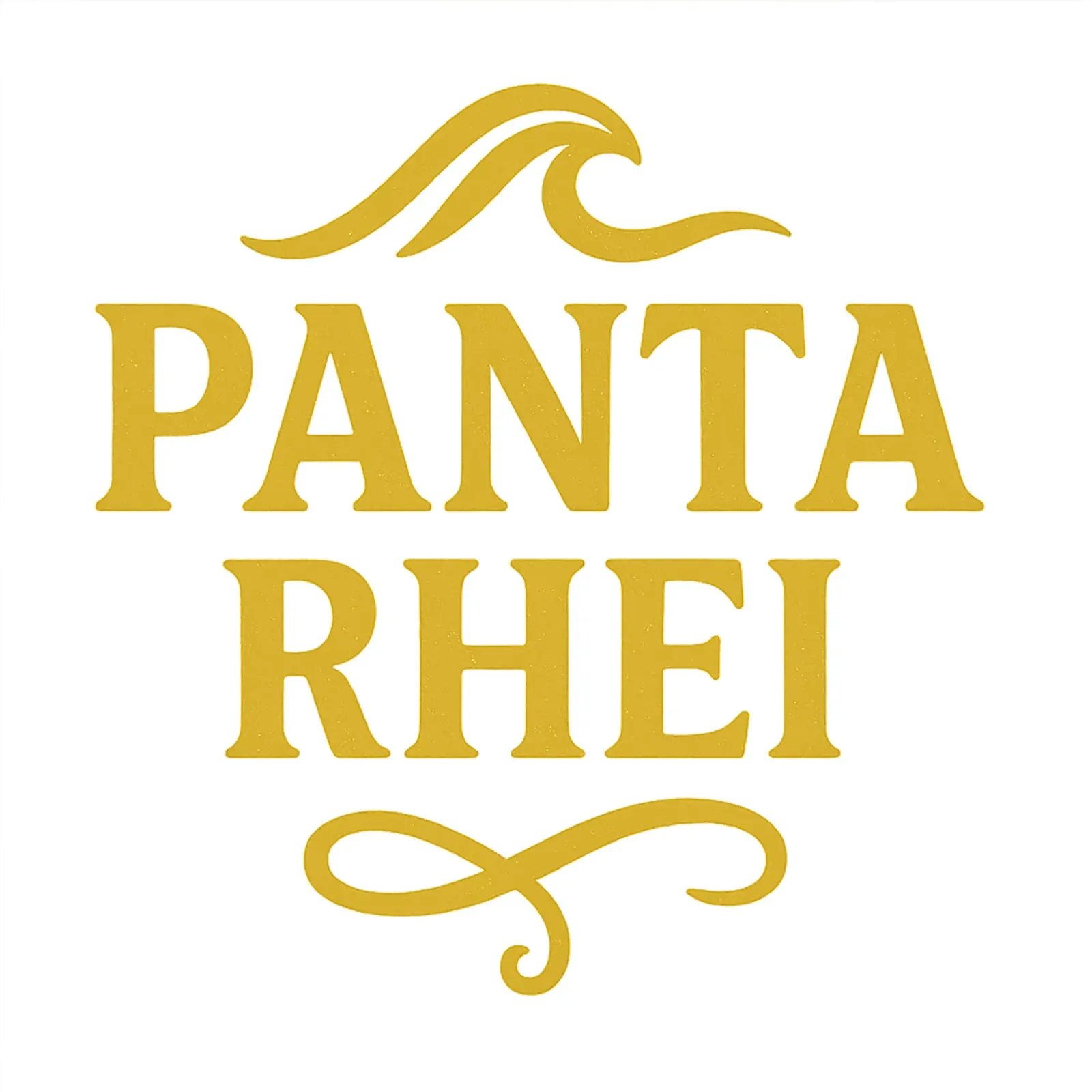 PANTA RHEI - ALLES FLIESST poster da Vintage Van Gogh