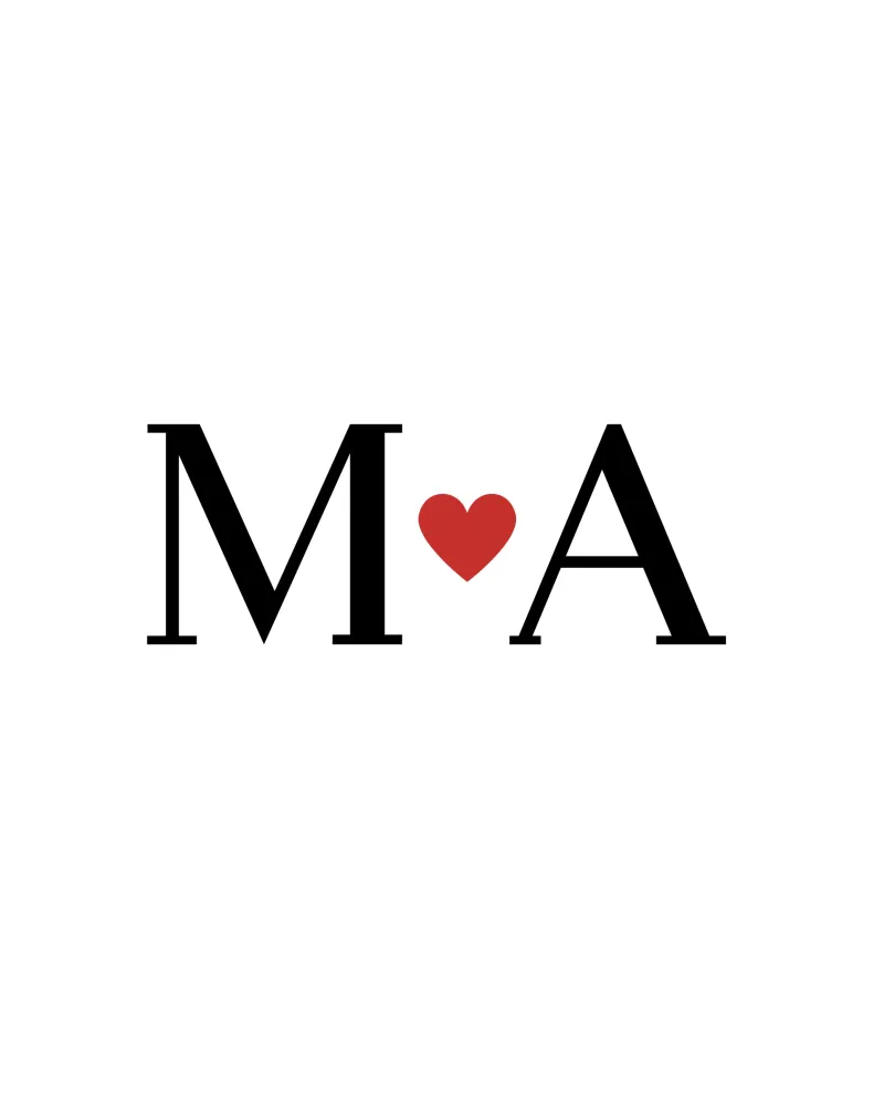 M A Heart Design - Regalo d'amore carta hahnemühle da StrindesignStudio