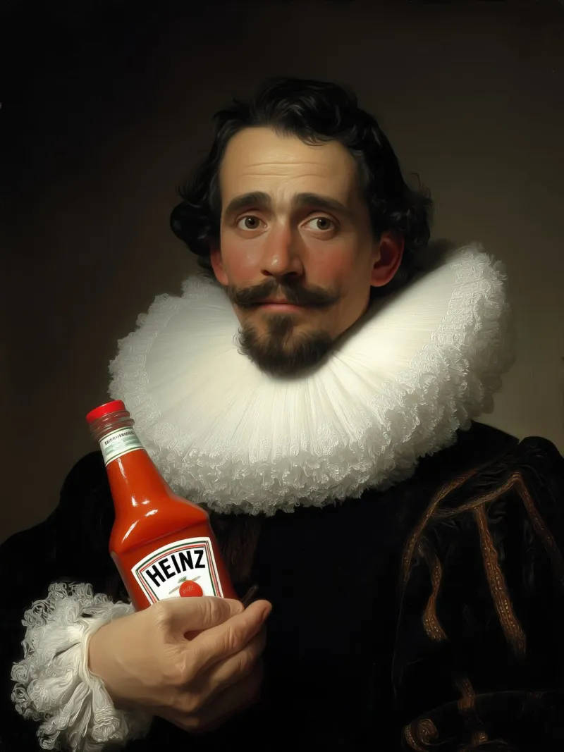 Duke Heinz | Barocco con la passione per il ketchup poster da Autofocus