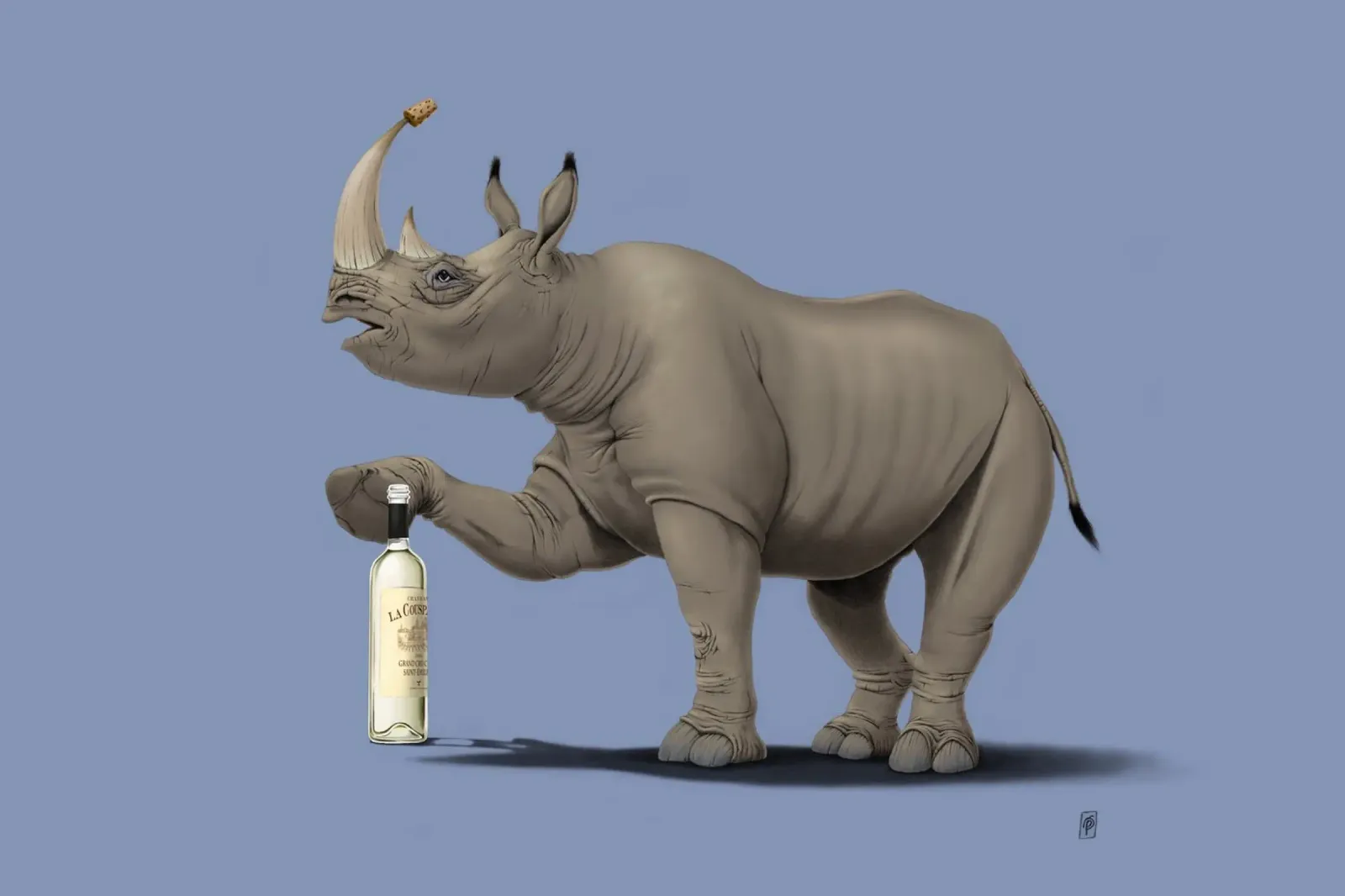 Cork it, Dürer! (Coloured) poster da Rob Art | Illustration