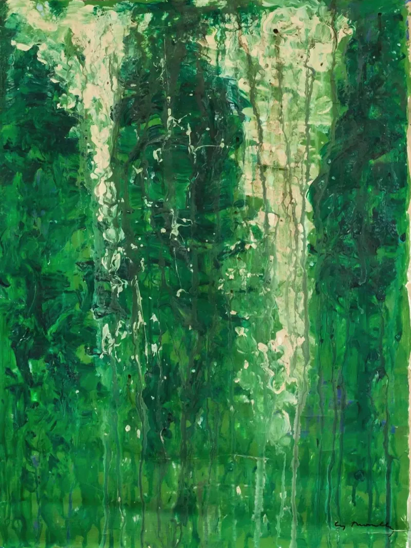 Verde dipinto - Cy Twombly pellicola backlit da Albertopant