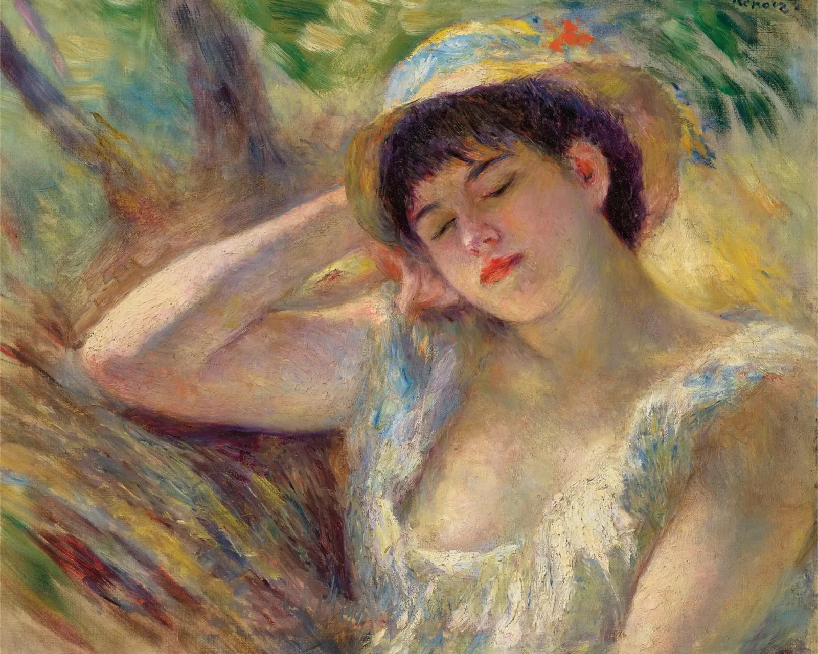 Donna addormentata - Pierre Auguste Renoir poster da masonday