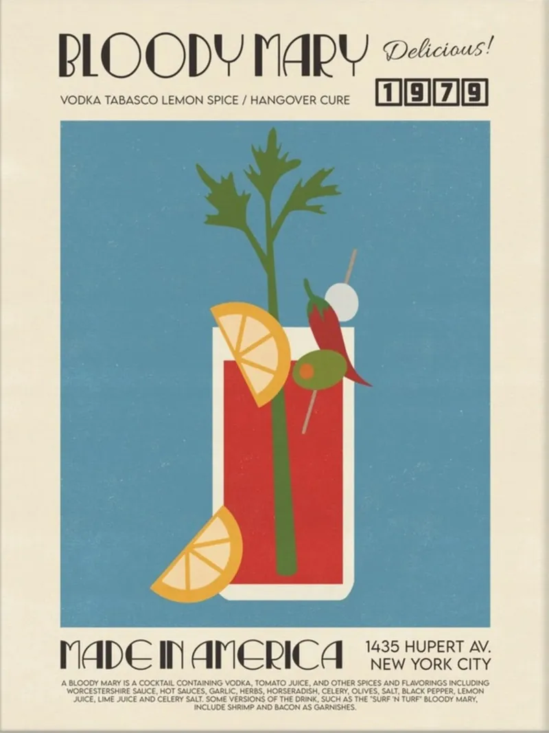 Poster Bloody Mary in America tela con Cornice a cassetta da noahmiss