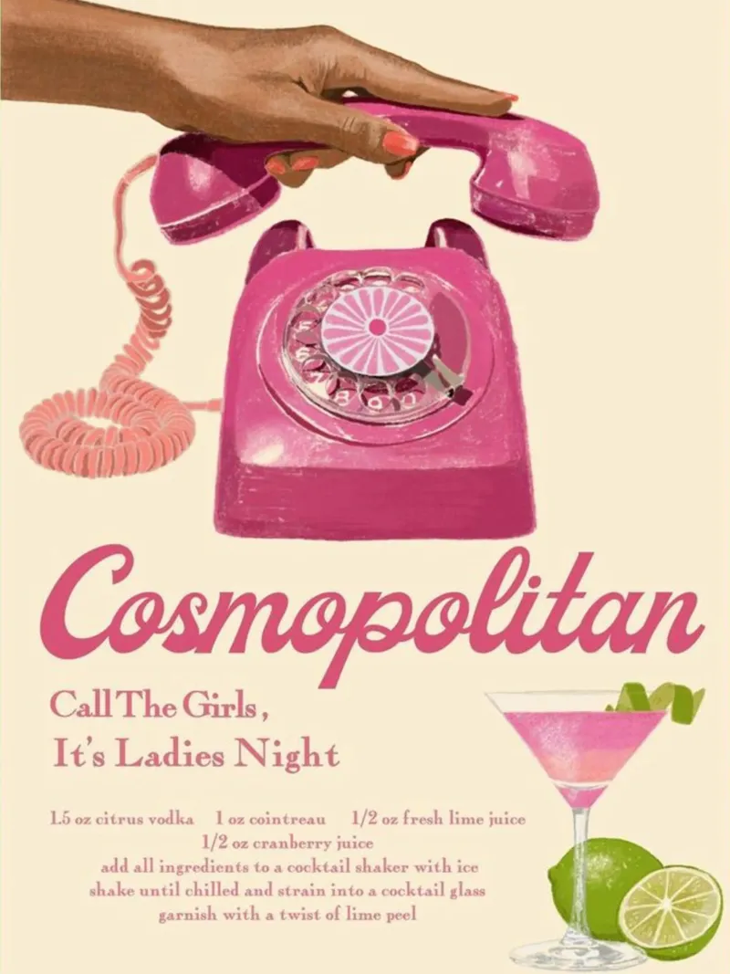 Cosmopolitan Call The Girls alu-dibond by noahmiss