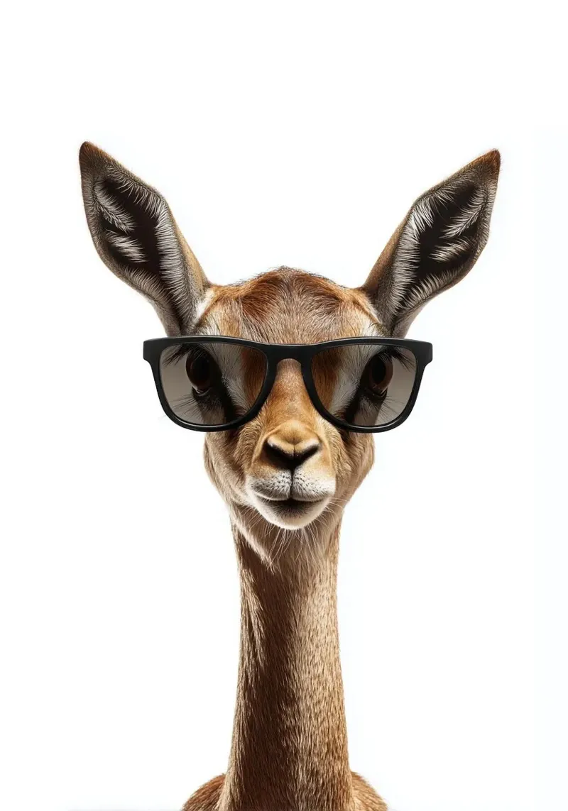 Gerenuk cool con gli occhiali pellicola backlit da Brandi N Huskey